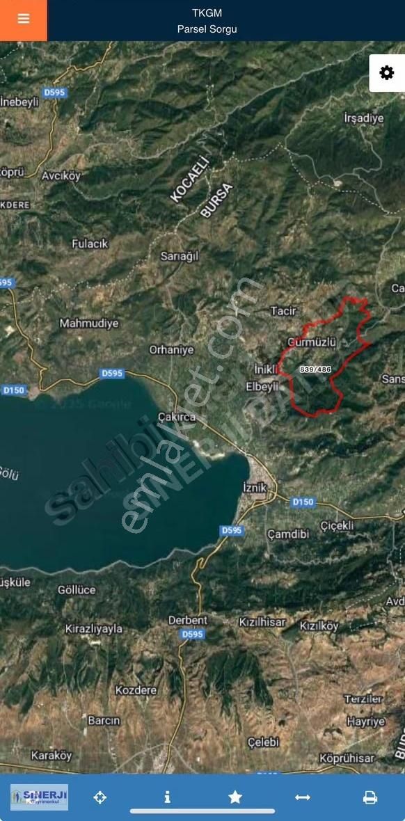İznik Gürmüzlü De Satılık 18.596 M2 Göl Manzaralı Kıymetli Arazi - Görsel 6