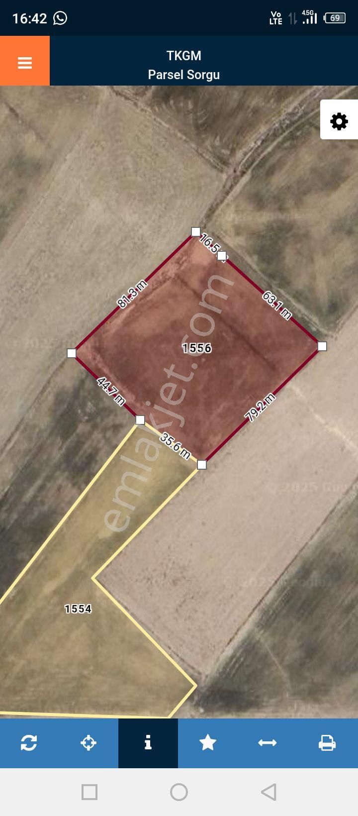 Afyonkarahisar Sultandağı Yenikarabag Köyü 0 / 1556 / 6400 M2tarla - Görsel 7