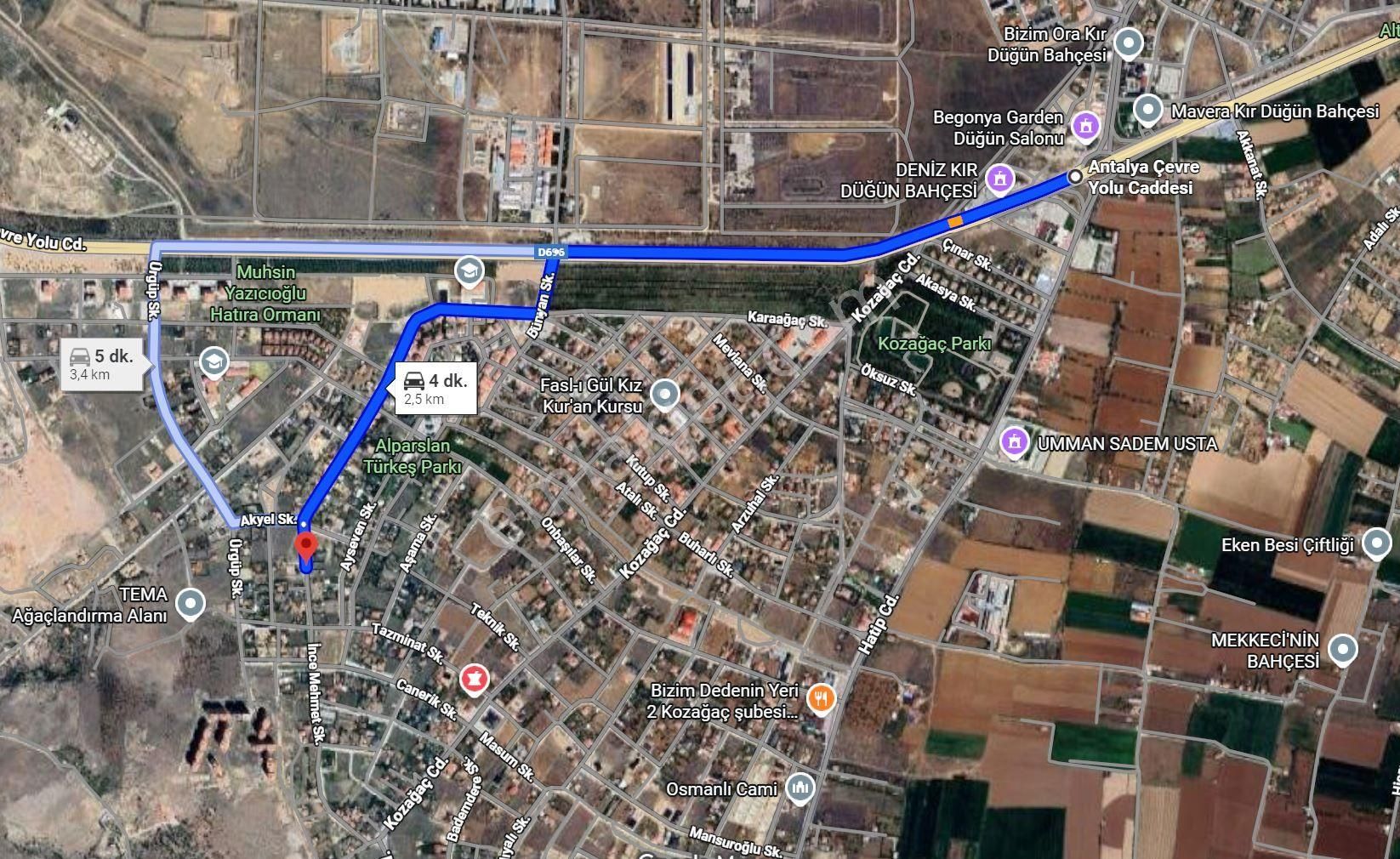 Karaca'dan Kozağaç'ta 1.000 M2 2 Kata İmarlı Villa Arsası - Görsel 9