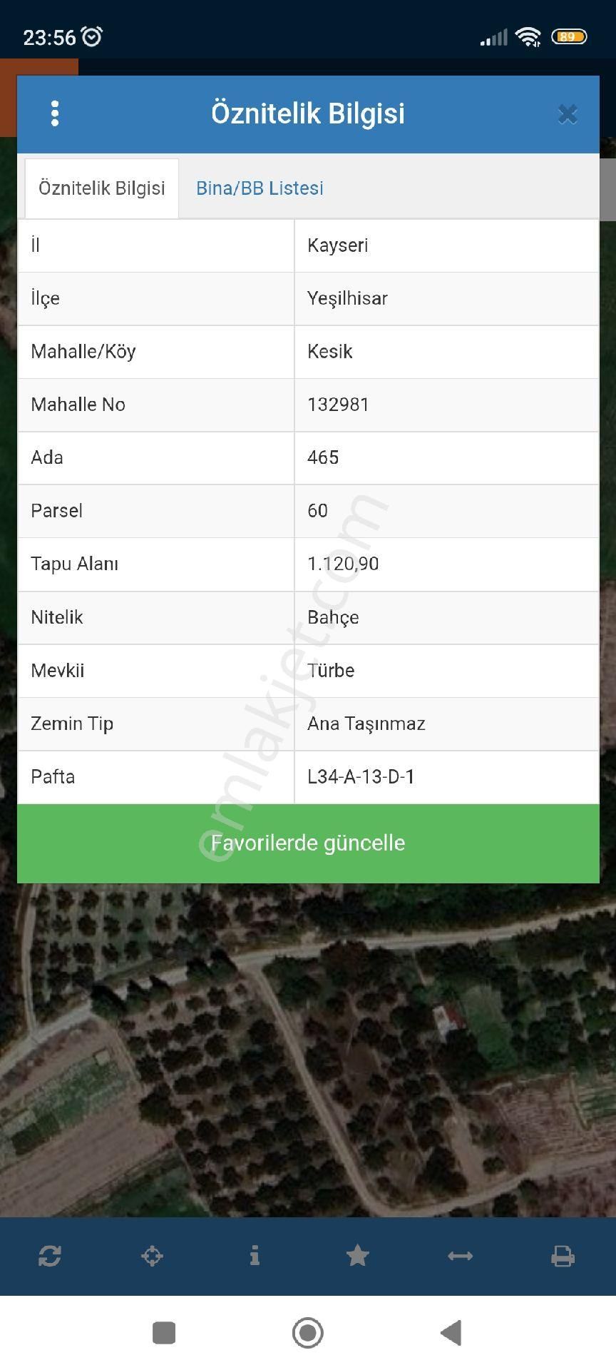 Kaçmaz Emlaktan Yeşilhisarda Satılık Bahçe - Görsel 2
