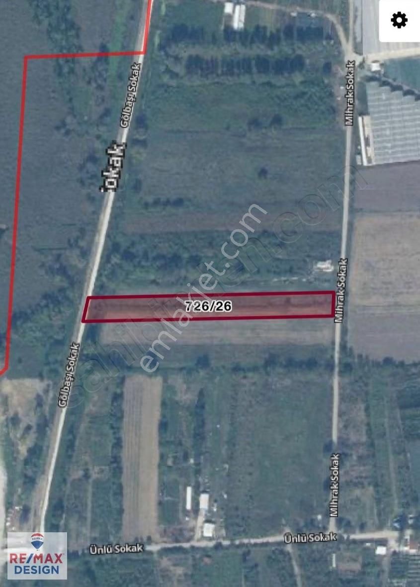 R E / M A X D E S I G N Sapanca Gölüne Yakın Kiralık Tarla