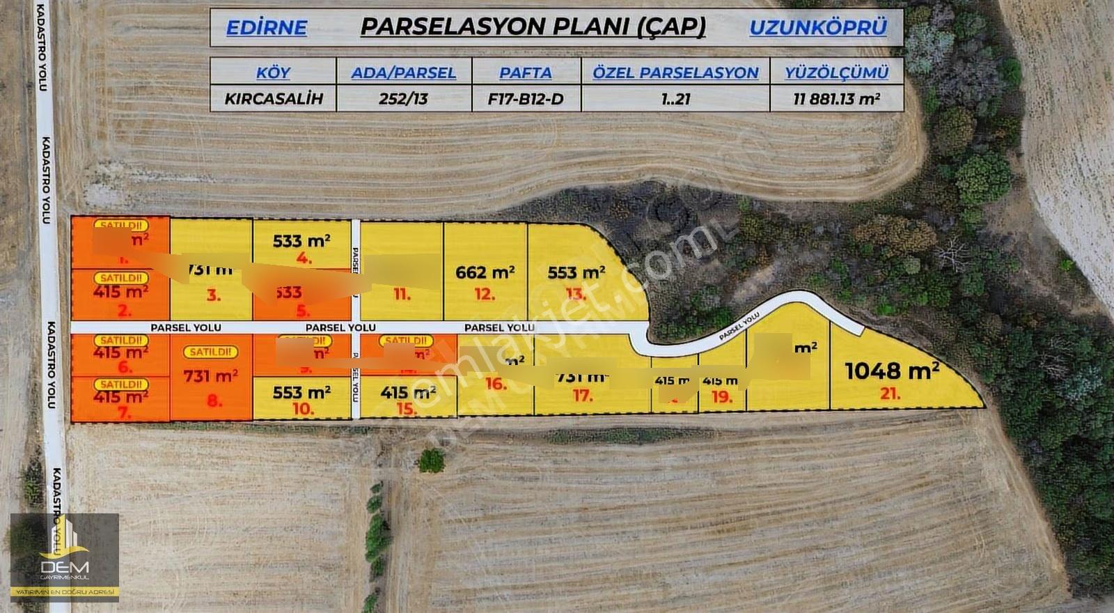 Edirne Uzunköprü Kırcasalih Beldesinde 553m Çaplı Muvafakatlı - Görsel 7