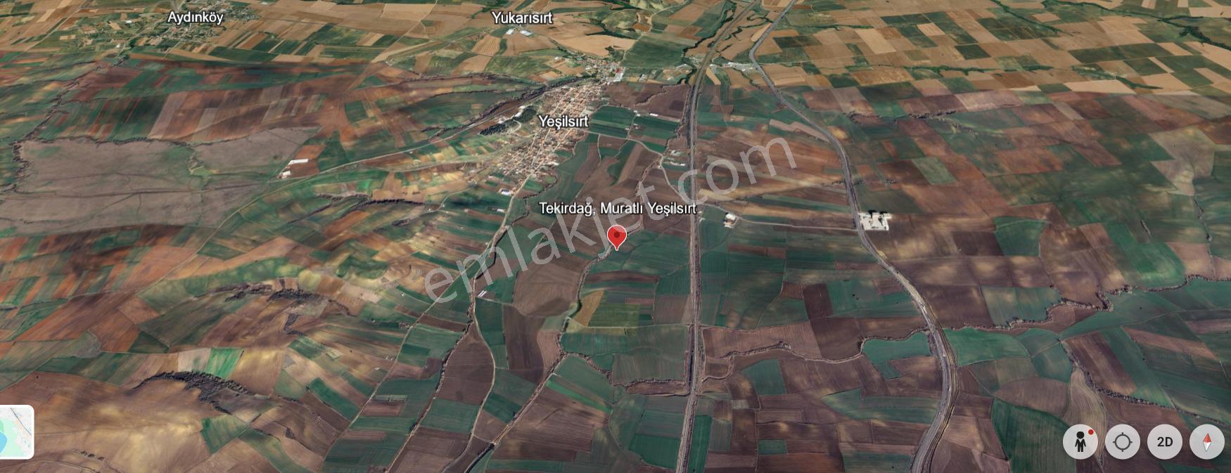 Tekirdağ Muratlı Yeşilsırt Mah. 1.650 M² Köye Yakın Müstakil Tarla - Görsel 21