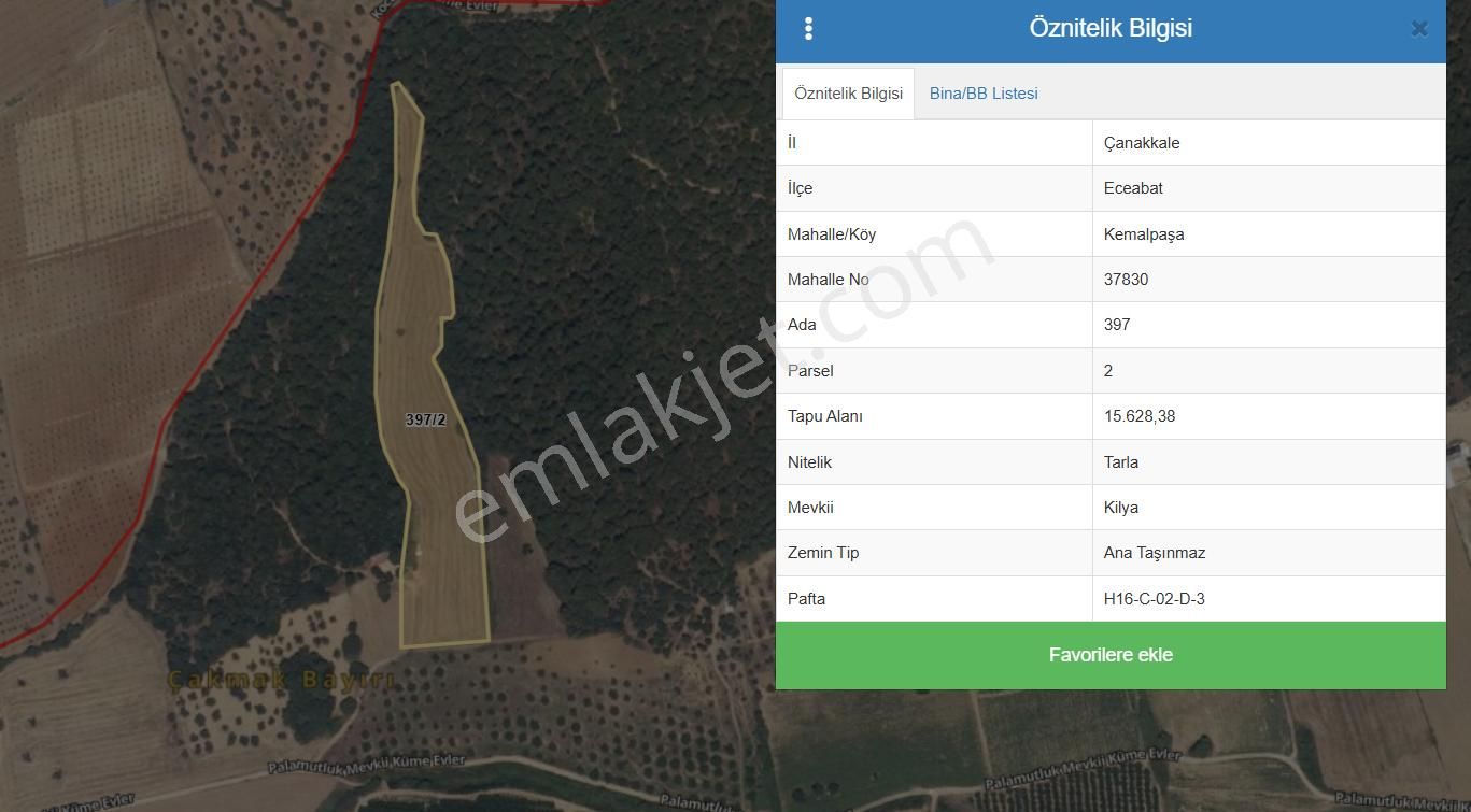 Çanakkale Eceabat Kemalpaşa Mahallesinde Satılık Tarla Hissesi - Görsel 11