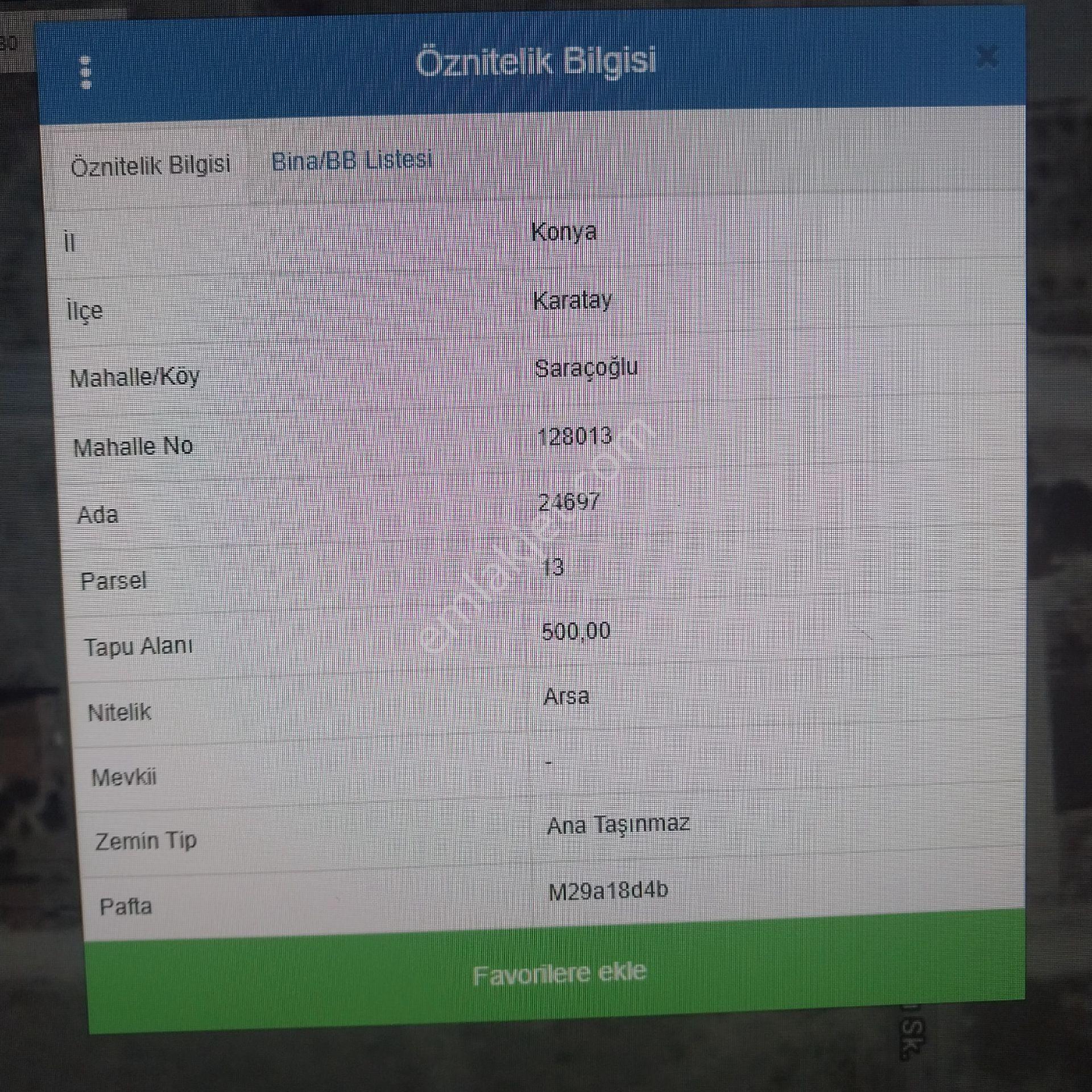 Karatay Saracoğluda Satlık 2000 M2 Arsa - Görsel 3