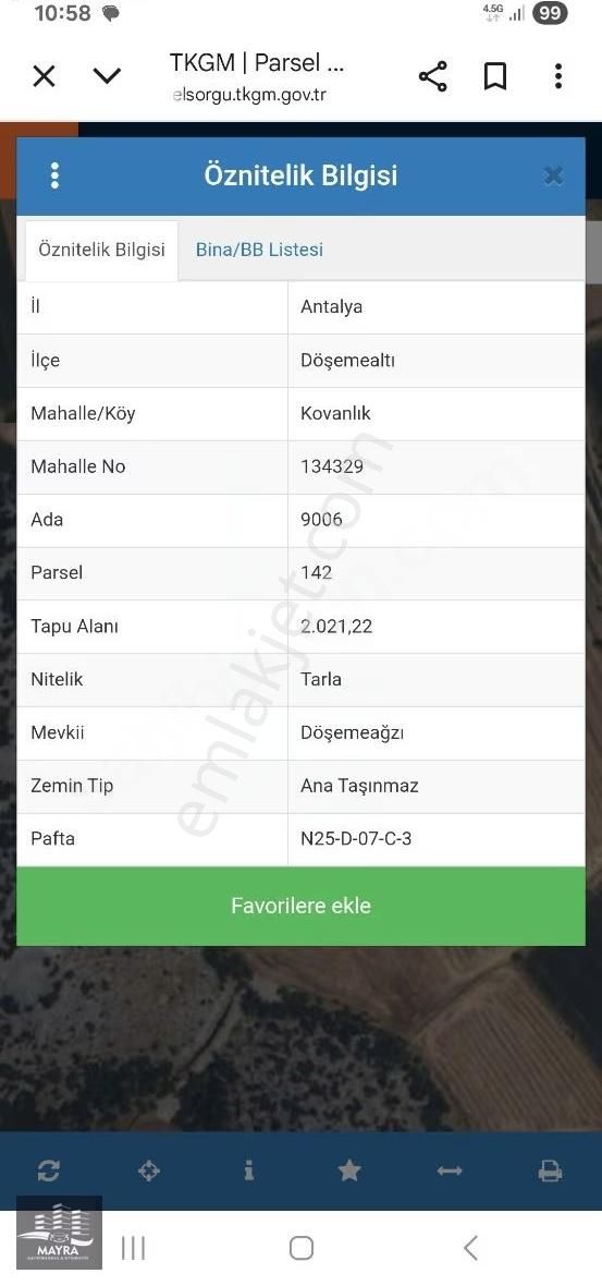 Kovanlıkta Yatırımlık Uygun Fiyata Tapulu Tarla