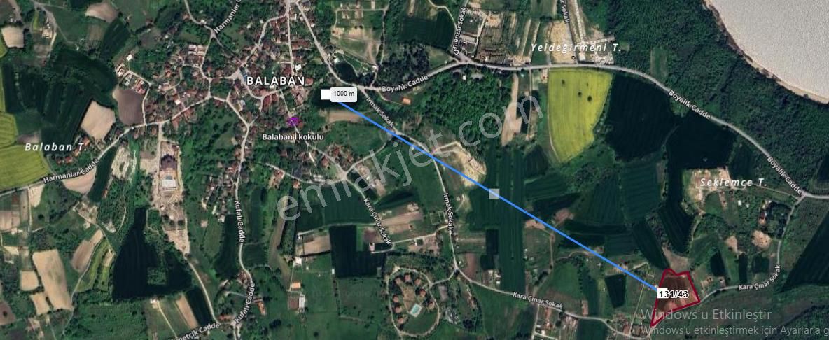 Arnavutköy Balabanda Satılık Arsa , 555 M2 Asfalt Caddeye Cephe Hisseli Yolu Var - Görsel 3