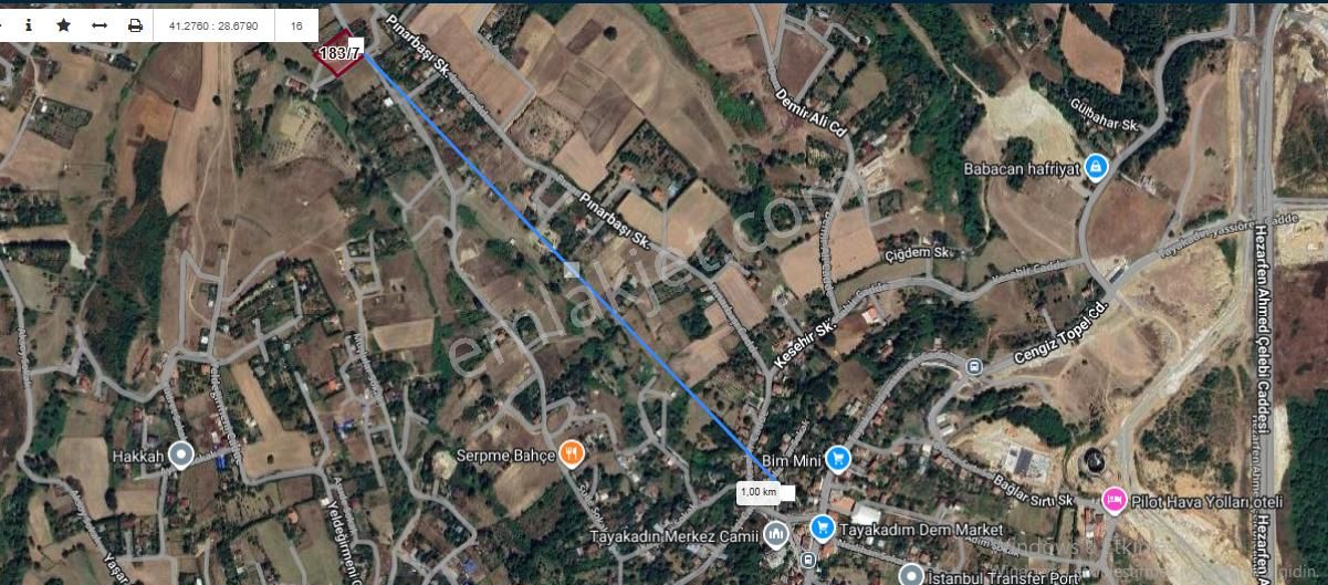 Arnavutköy Tayakadın Satılık Arsa , 212 M2 Merkezde Hisseli Yolu Var - Görsel 4