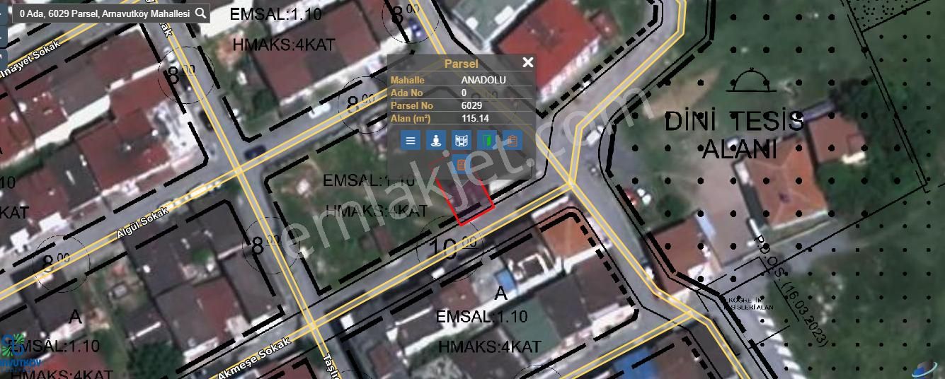 Arnavutköy Yavuzselim Mah Satılık Arsa , 227 M2 Cadde Cephe Müstakil 3 Kat İmarlı - Görsel 6