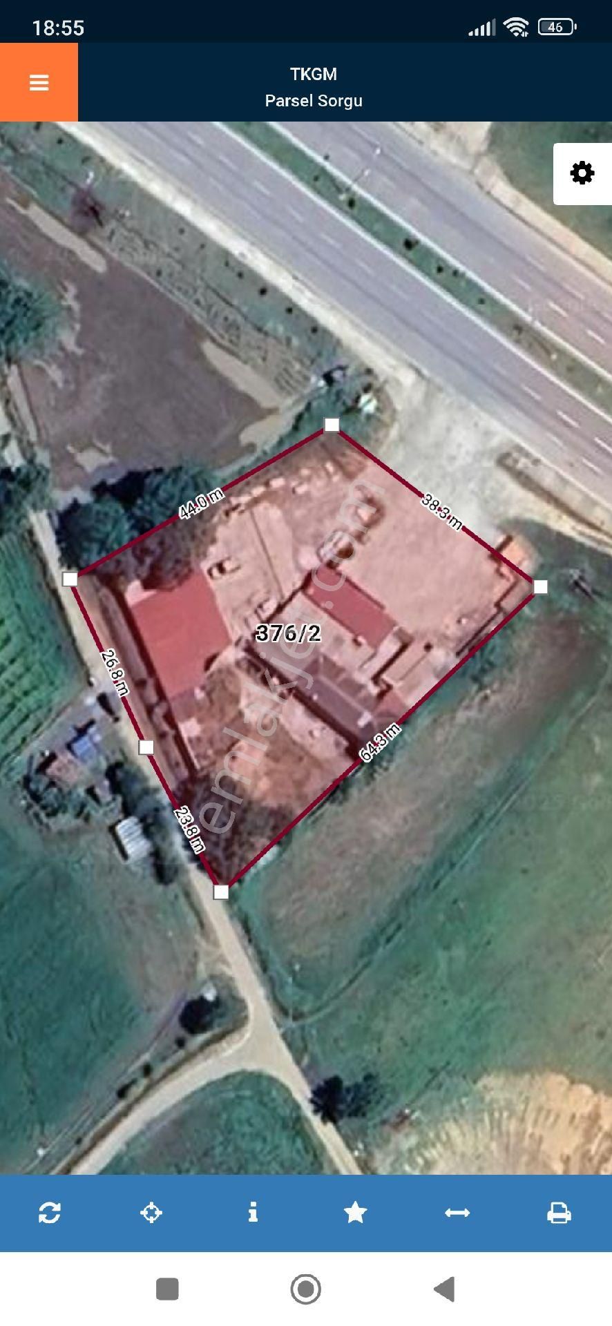 Tokat Erbaa D.100 Karayoluna Sıfır 2.332 M2 Tek Tapu Arazi