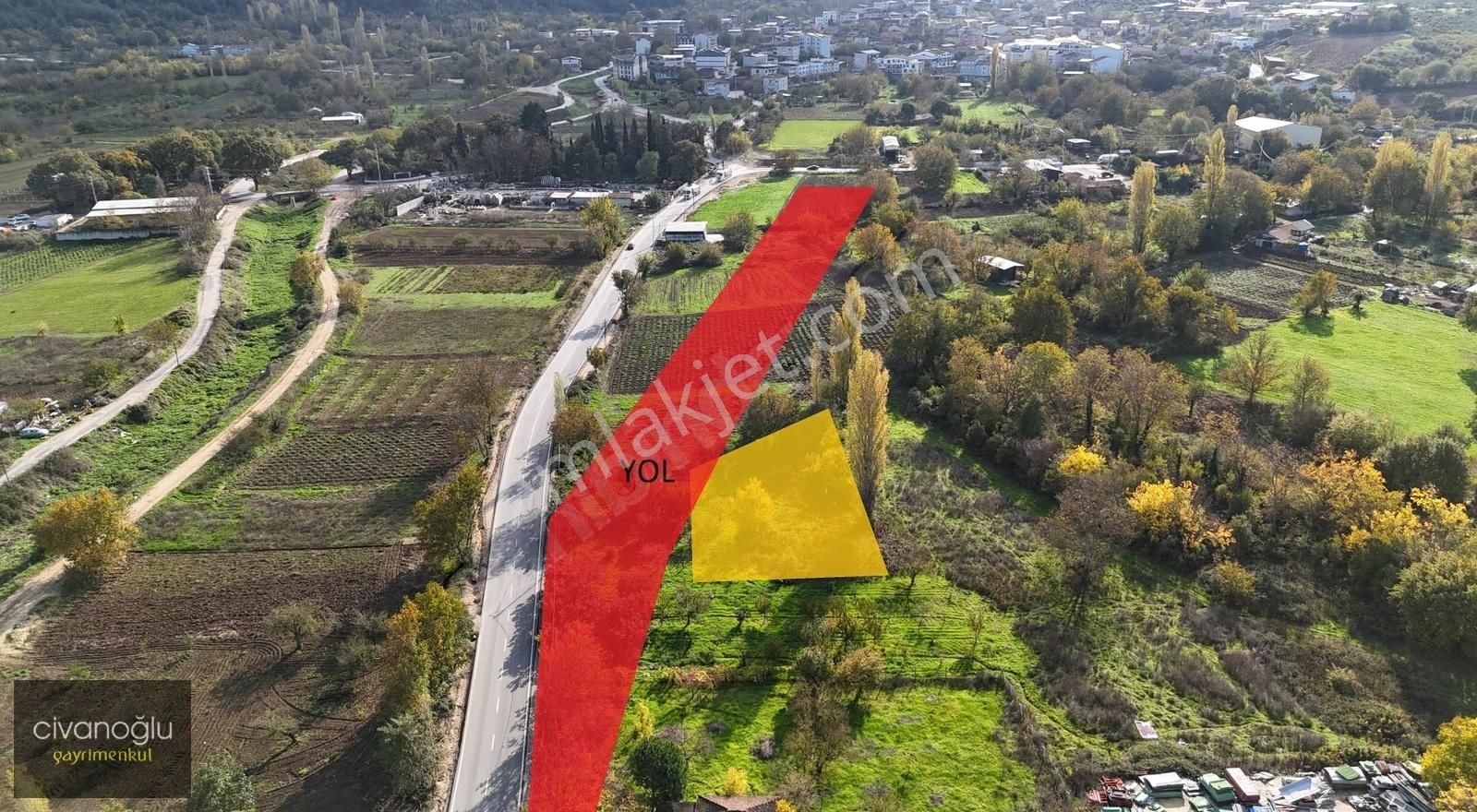 Hasanağa 'da İzmir Yolunu Sanayiye Bağlayan Kadastral Yola Cephe - Görsel 2