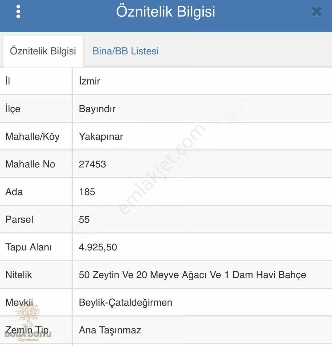 Doğa Dostu'ndan Bayındır Yakapınar Köy Merkezinde 2232 M2 Bahçe - Görsel 2