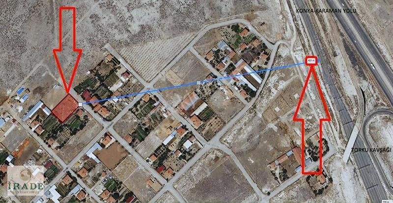 Meram Boruktolu Köyünde 2 Kat Konut İmarlı Satılık 1420 M2 Arsa