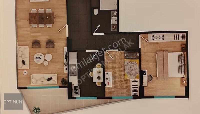 Kurtköy Optimum Gardens Da 2+1 Geniş Fırsat Kiralık Daire - Görsel 5