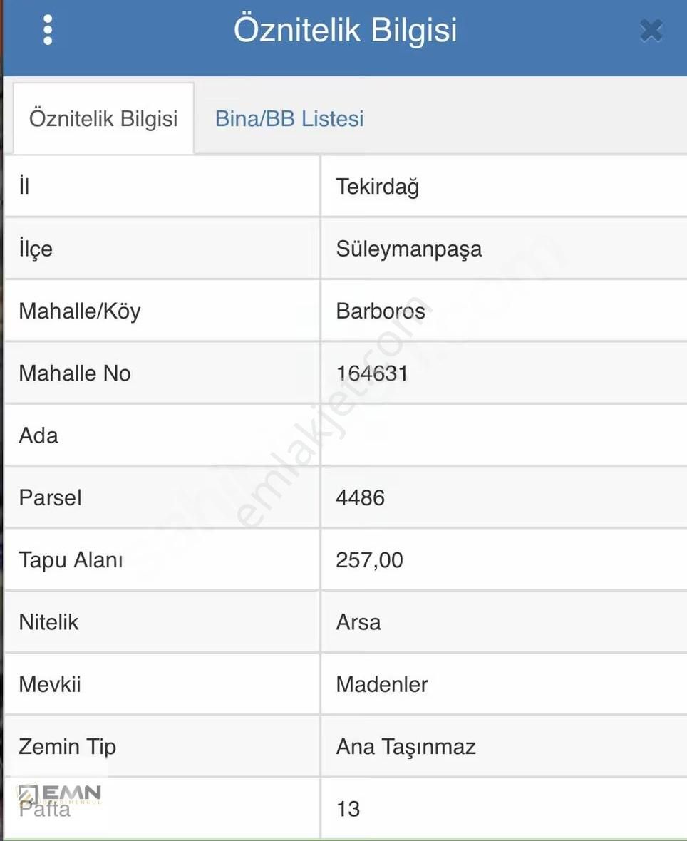 Yatırımlık Deniz Manzaralı İmarlı Arsa