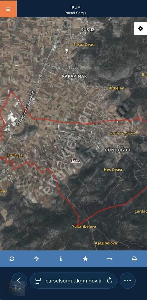 Burdur Bucak Gündoğdu Köyünde Çiftlik Yapmaya Müsait Arazi - Görsel 3