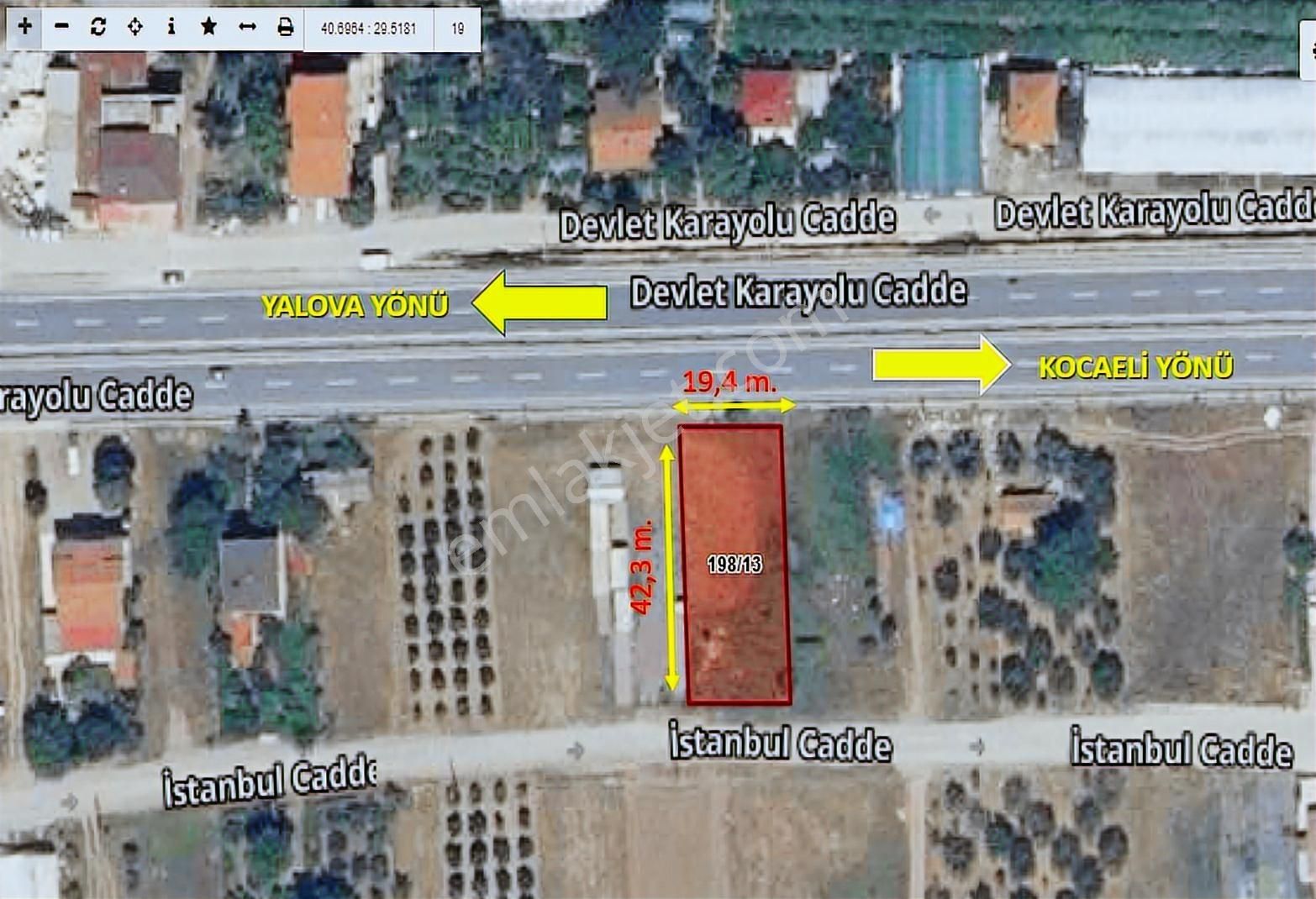 Ana Yol Üzeri Tabela Değeri Yüksek 800 M² Ticari İmarlı Arsa