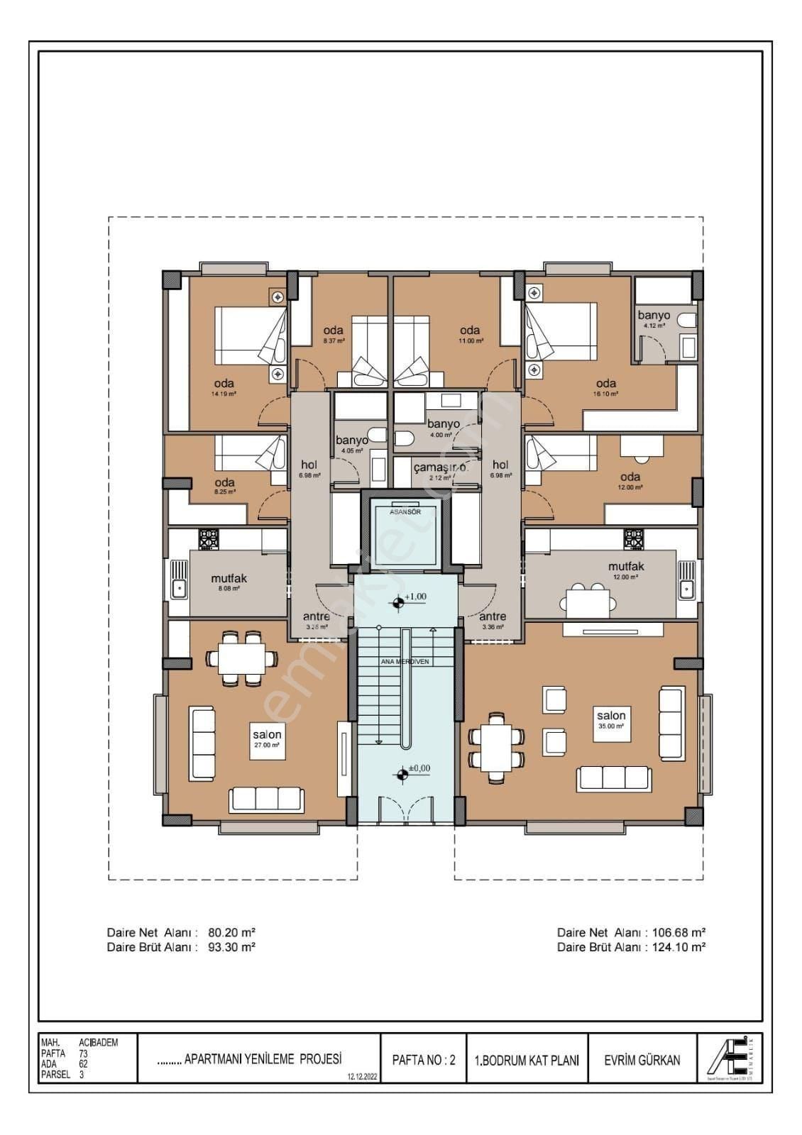 Acıbadem Barış Sokakda, Sıfır Binada Bahçe Kullanımlı 3+1 Daire - Görsel 34