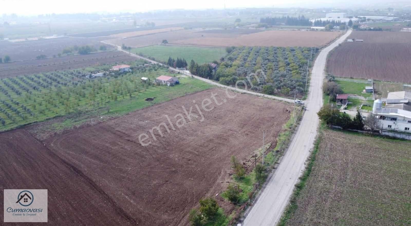 Cumaovası Emlaktan Kiralık Karacaağaç'da 6561m2 Köşe Tarla - Görsel 4