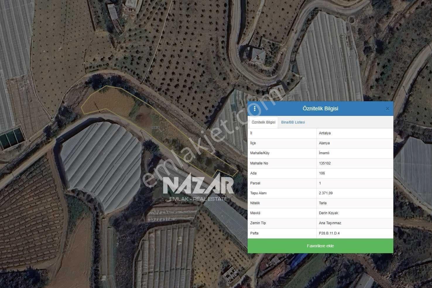 Alanya İmamlı’da Satılık 2.731 M² Deniz Manzaralı Tarla - Görsel 16
