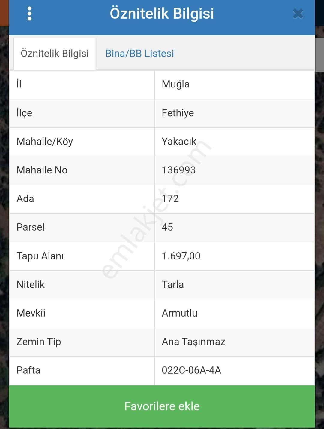 Fethiye Yakacık'ta Projesi Hazır 1697m2 Köyiçi Konumda Satılık Tarla - Görsel 7
