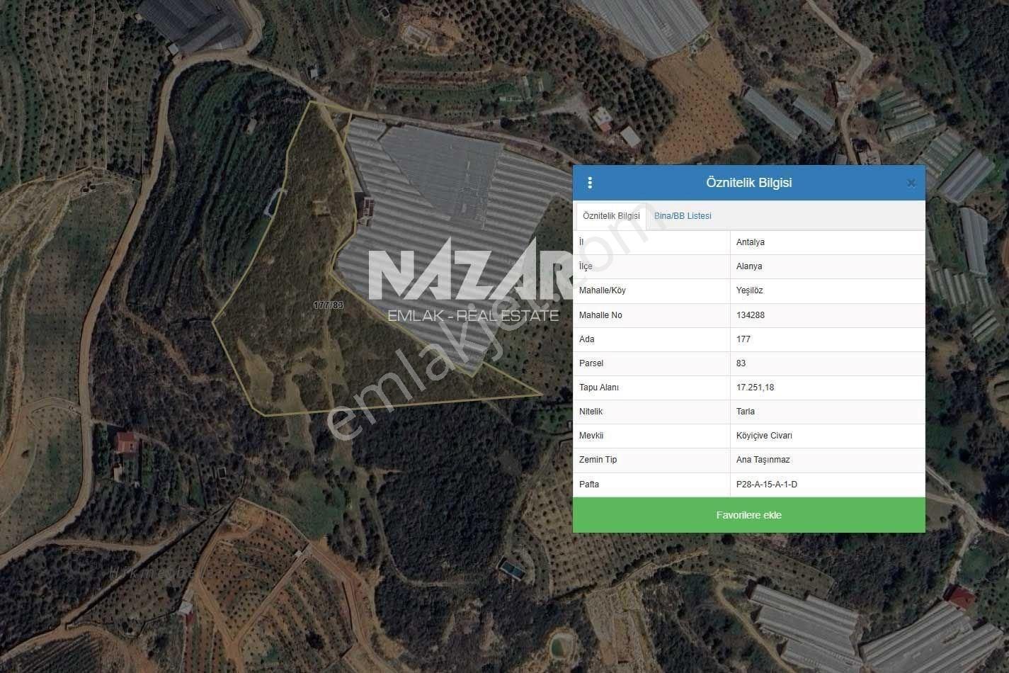 Alanya Yeşilöz’de Satılık 17.251 M² Deniz Manzaralı Tarla - Görsel 22