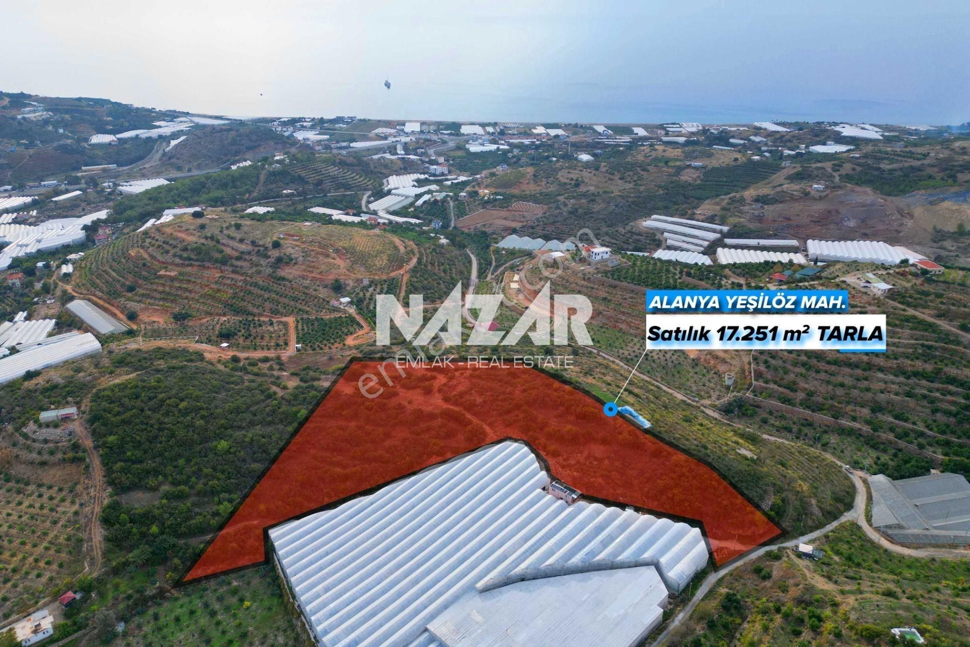 Alanya Yeşilöz’de Satılık 17.251 M² Deniz Manzaralı Tarla - Görsel 2