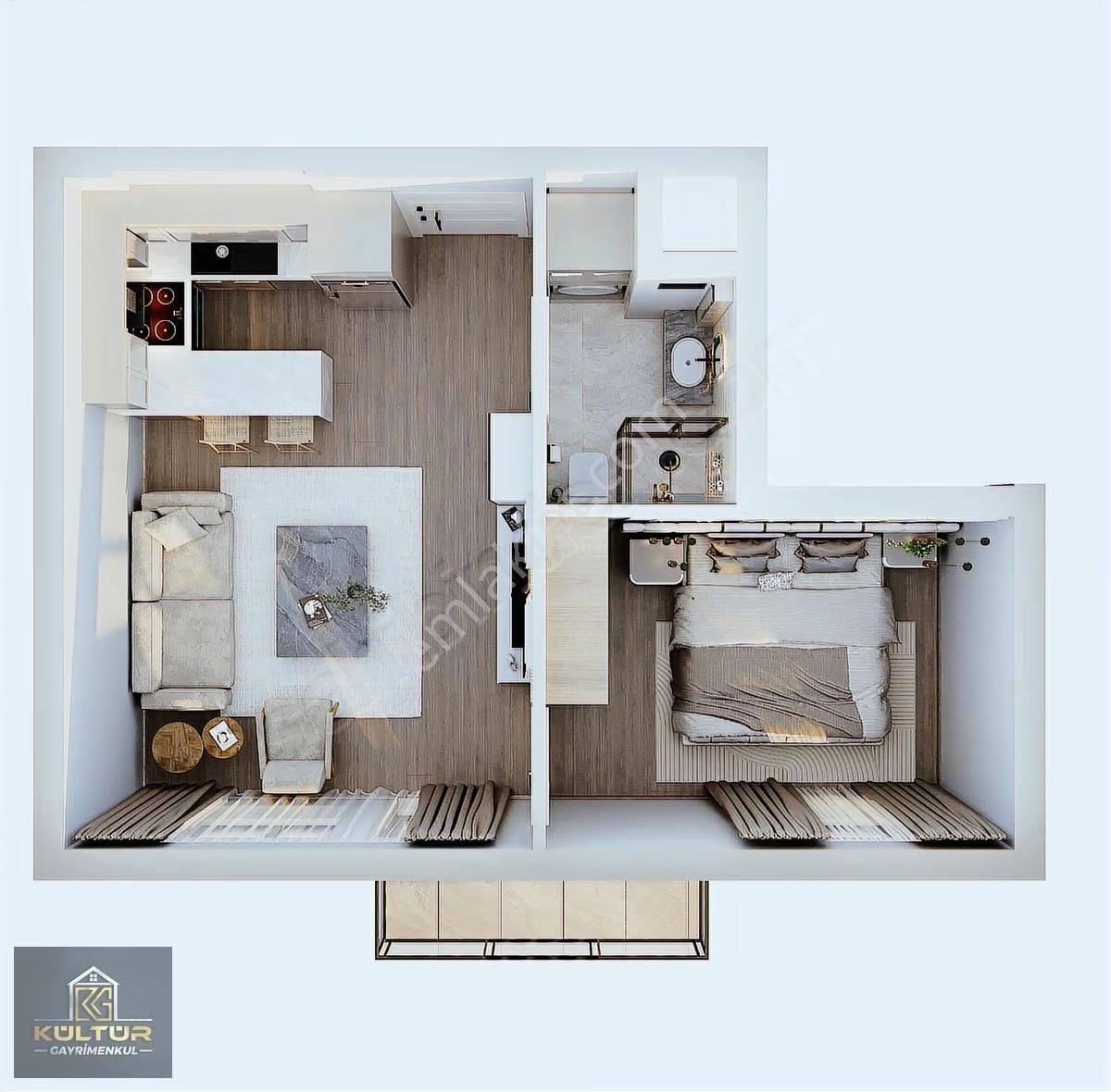 Esenboğa Satılık Daire 1+1 46m2 %50peşin Geri Kalan 18 Ay Taksit - Görsel 10