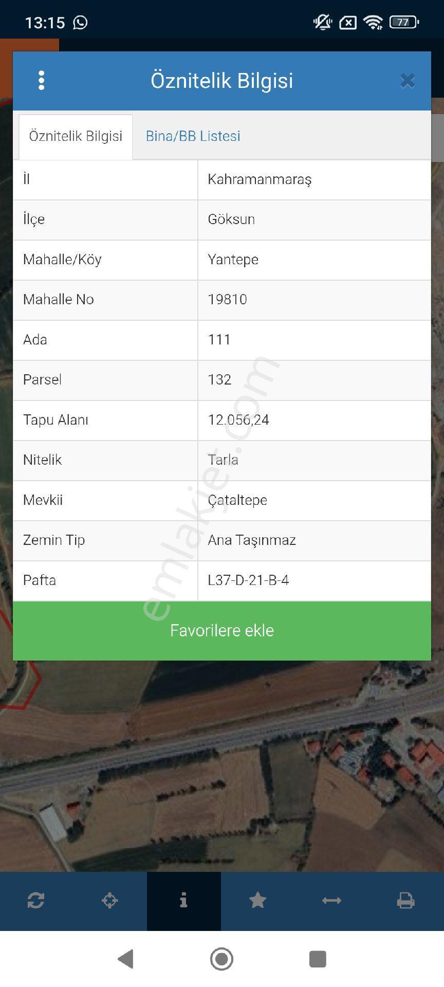 Yantepe Mahallesinde Satılık Tarla - Görsel 2