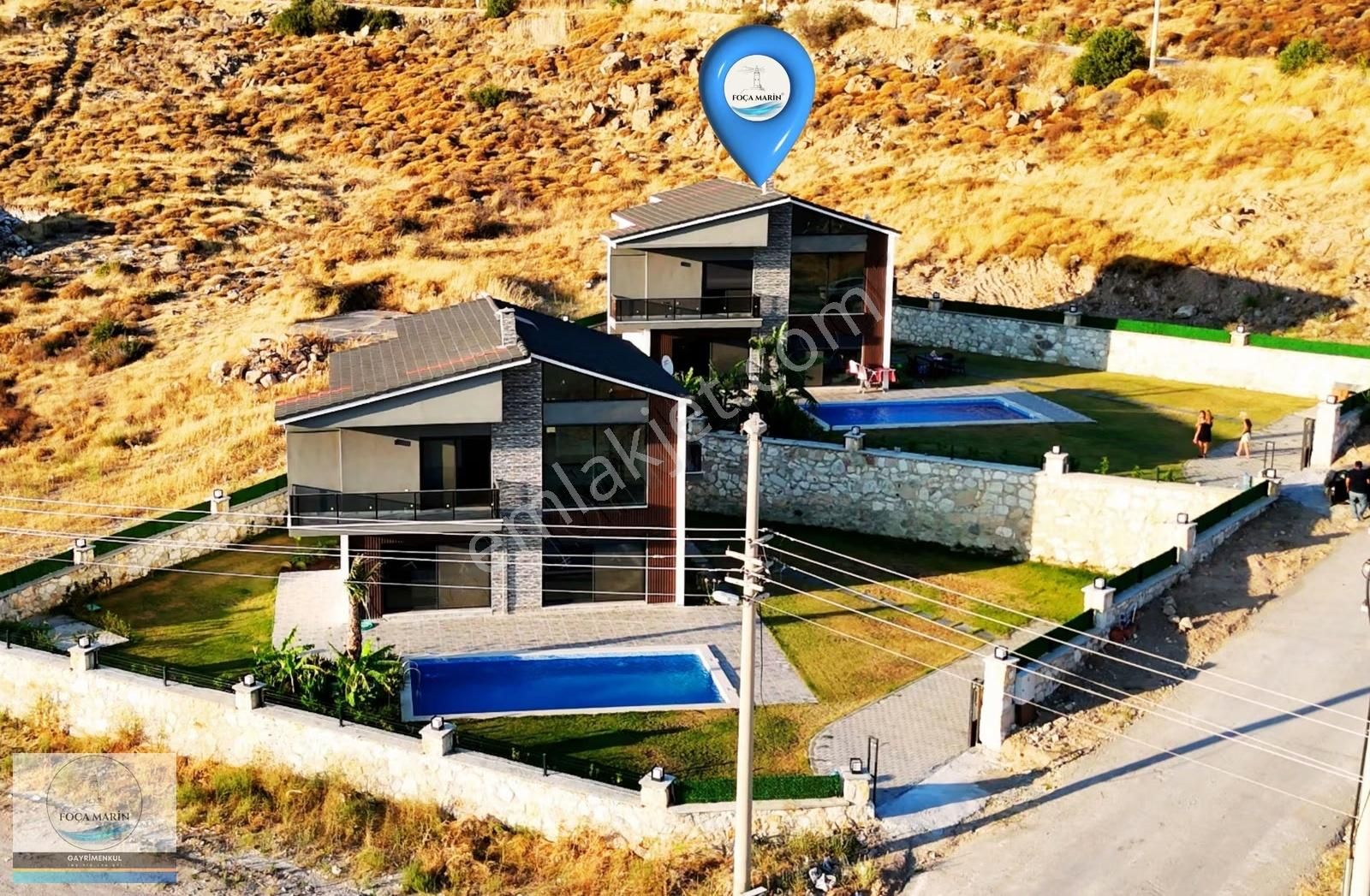 Foça'da Geniş Bahçeli Havuzlu Tam Müstakil 4+1 Dubleks Villa - Görsel 28