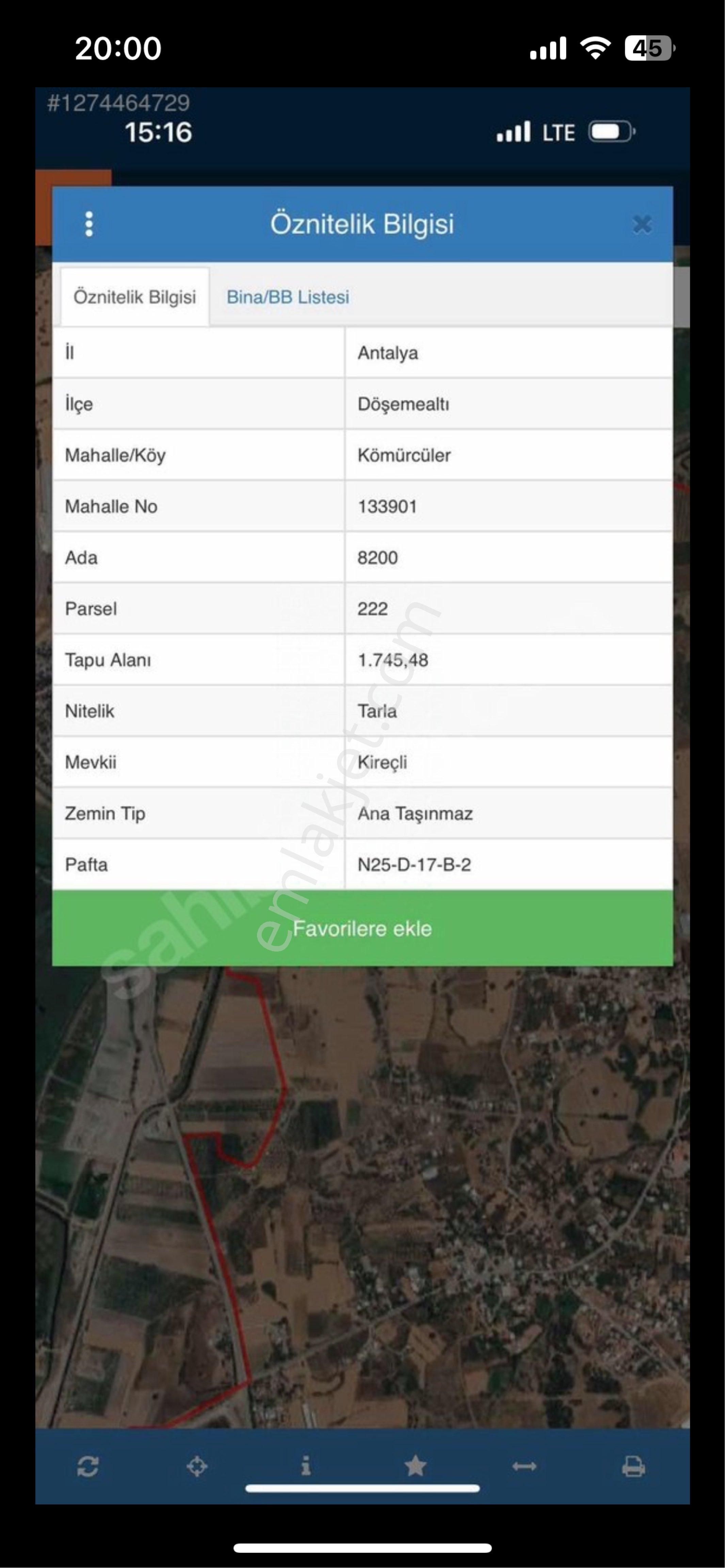 Döşemealtı Kömürcüler Satılık Tarla - Görsel 12