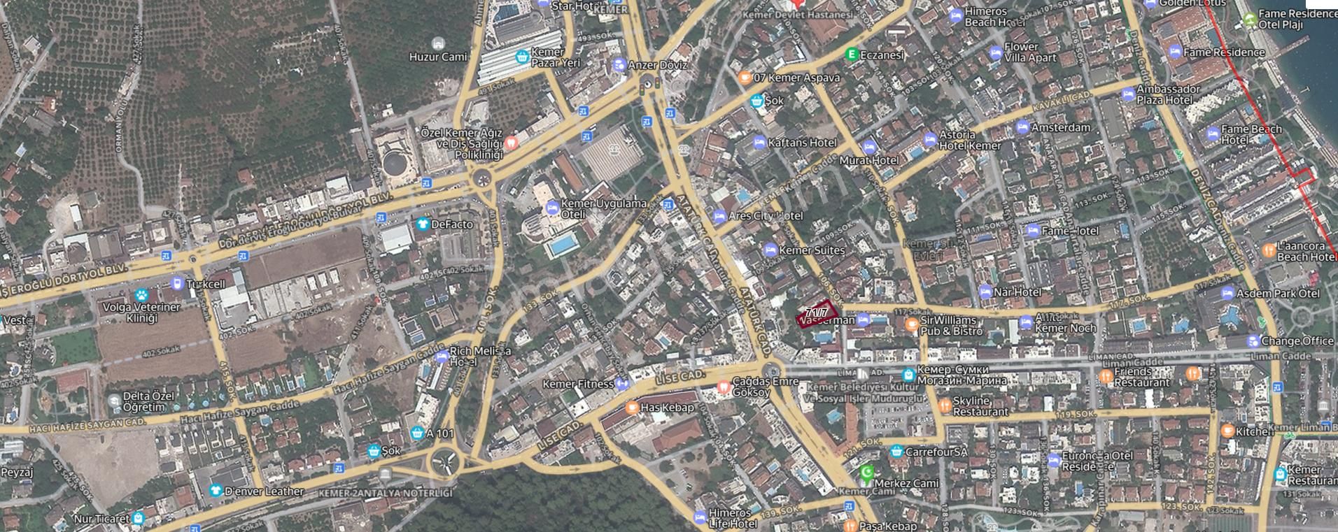 Antalya Kemer'in Kalbinde Eşsiz Turizm İmarlı 644 M2 Köşe Arsa - Görsel 19