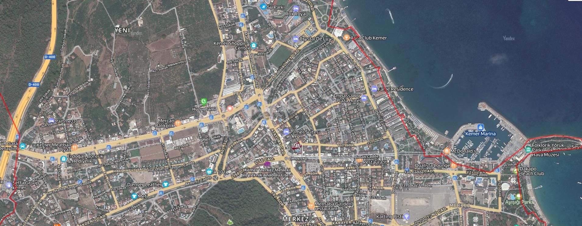 Antalya Kemer'in Kalbinde Eşsiz Turizm İmarlı 644 M2 Köşe Arsa - Görsel 17