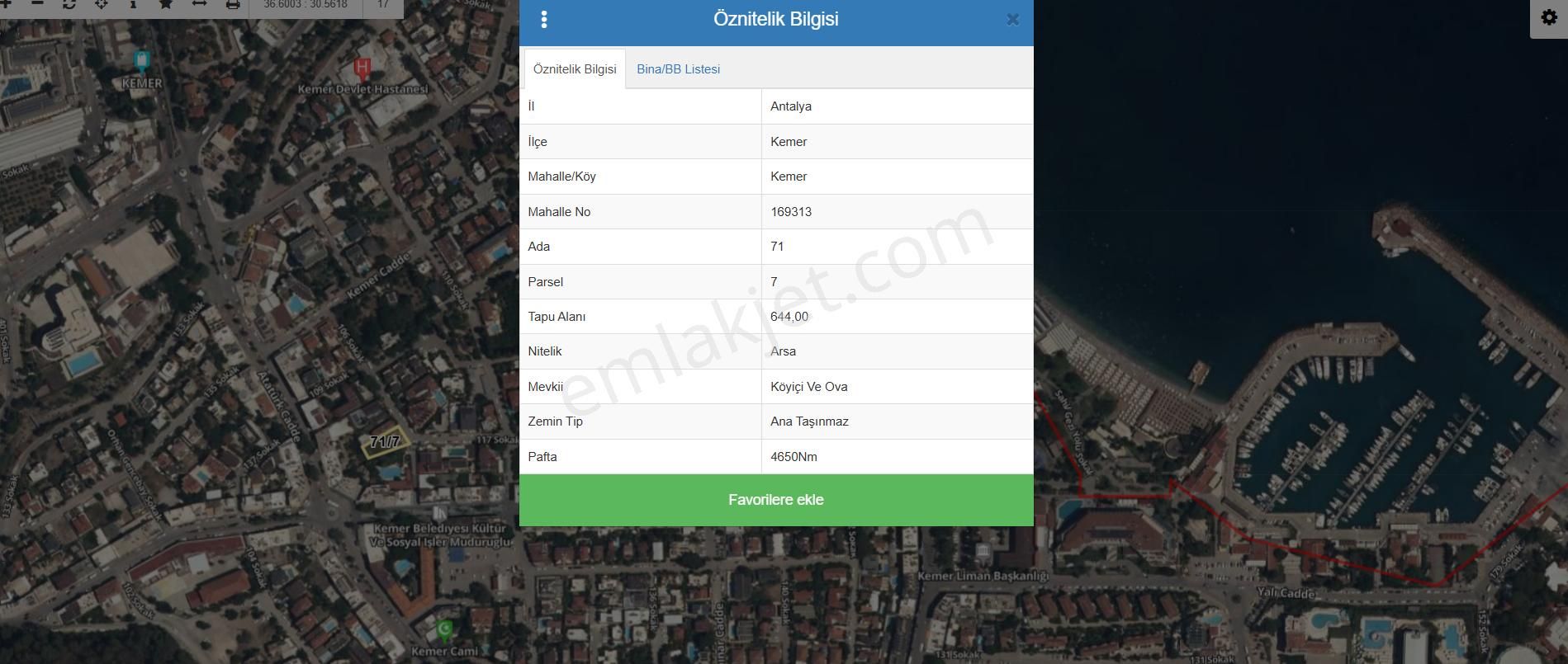 Antalya Kemer'in Kalbinde Eşsiz Turizm İmarlı 644 M2 Köşe Arsa - Görsel 6