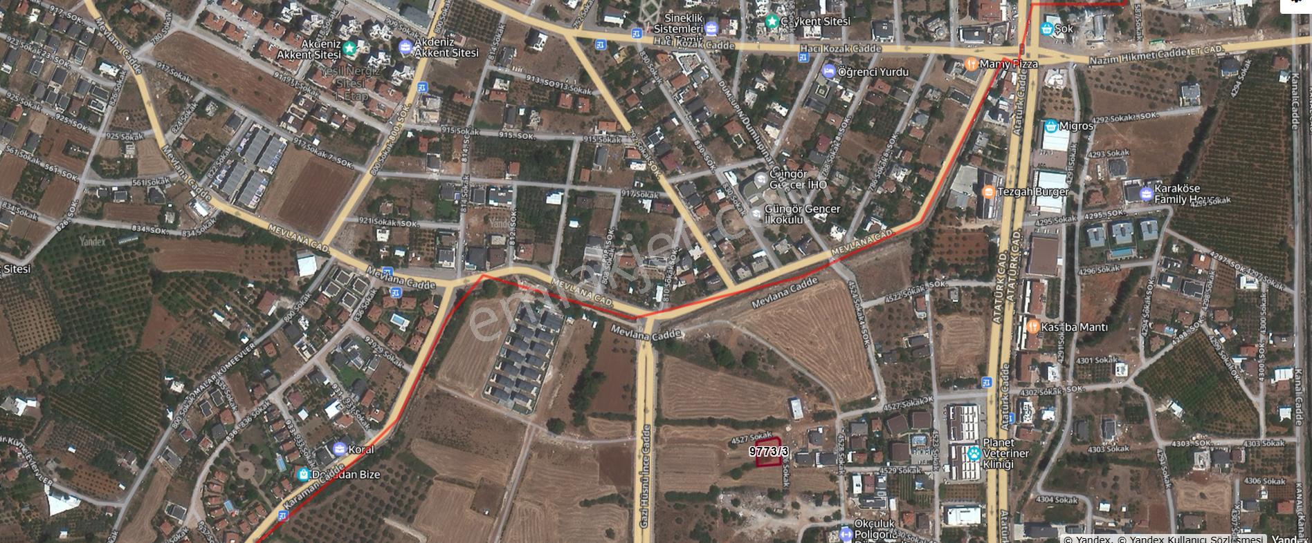 Antalya Döşemealtı Altınkalede Satılık 731 M2 Köşe Parsel Arsa - Villa Arsası - Görsel 19