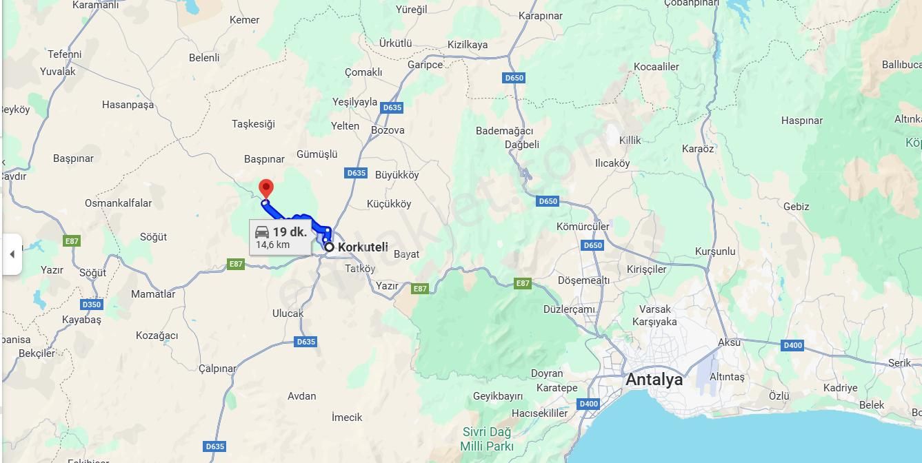 Antalya Korkuteli Sülekler Köyünde Ana Yola Cephe Satılık Meyve Bahçesi - Görsel 18