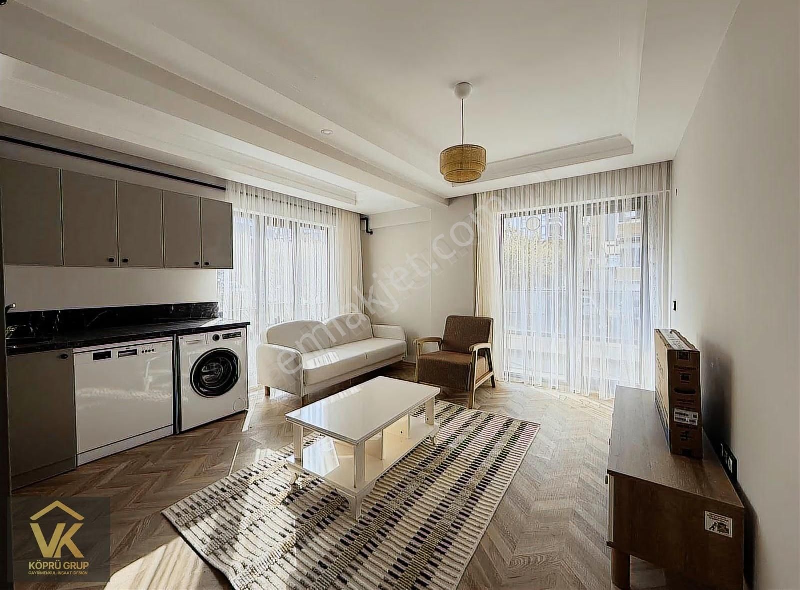 Köprü Gruptan Satılık Site İçinde Eşyalı Kombili Sıfır 1+1 Daire