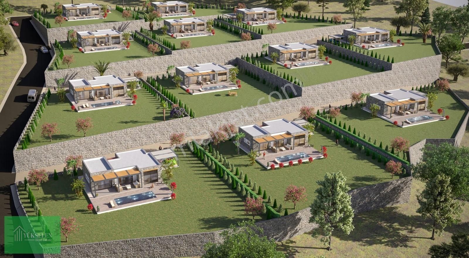 Bodrum Gümüşlük Projeden Satılık 3+1 Tek Katlı Taş Villalar - Görsel 4