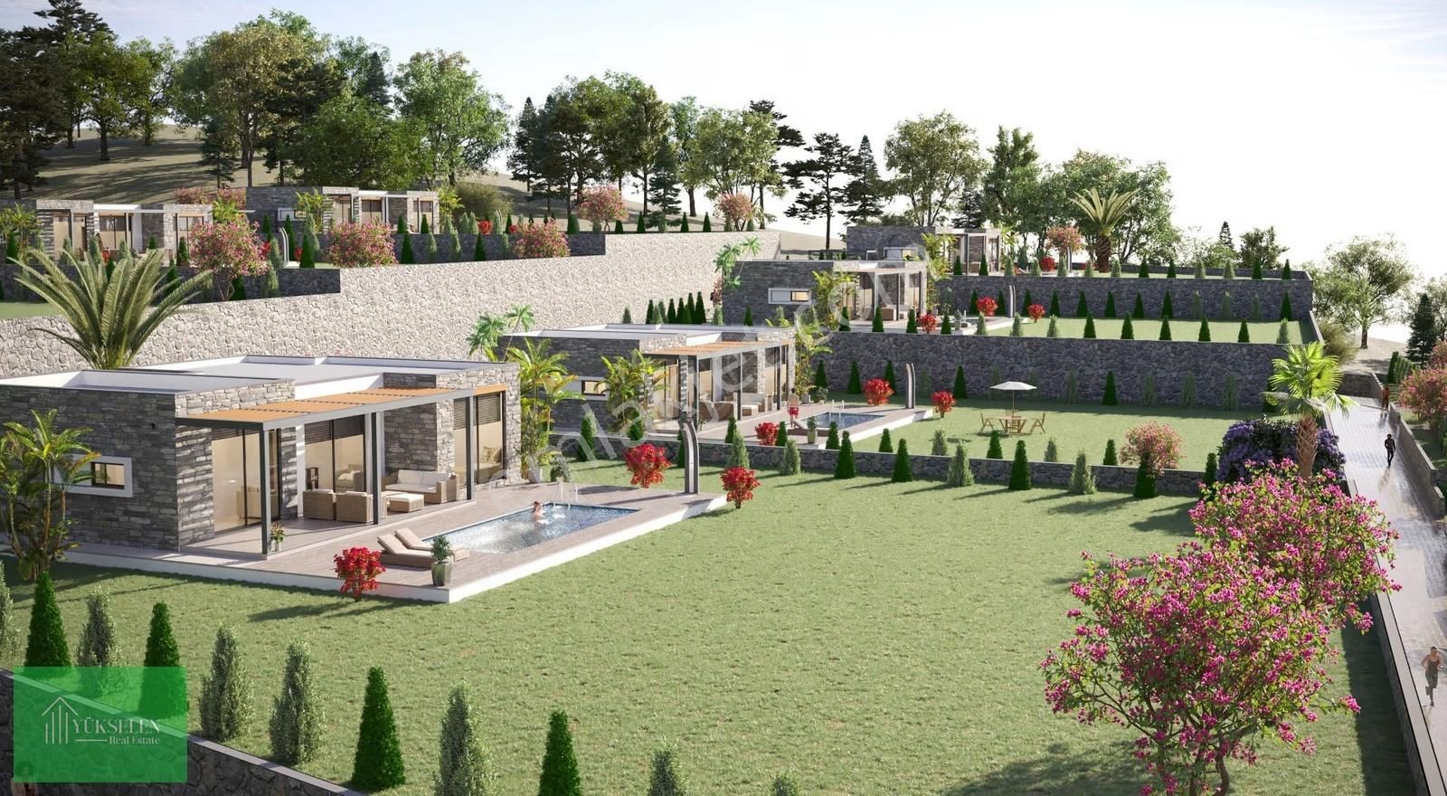 Bodrum Gümüşlük Projeden Satılık 3+1 Tek Katlı Taş Villalar - Görsel 6