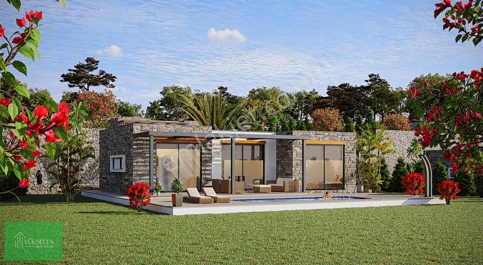 Bodrum Gümüşlük Projeden Satılık 3+1 Tek Katlı Taş Villalar - Görsel 7