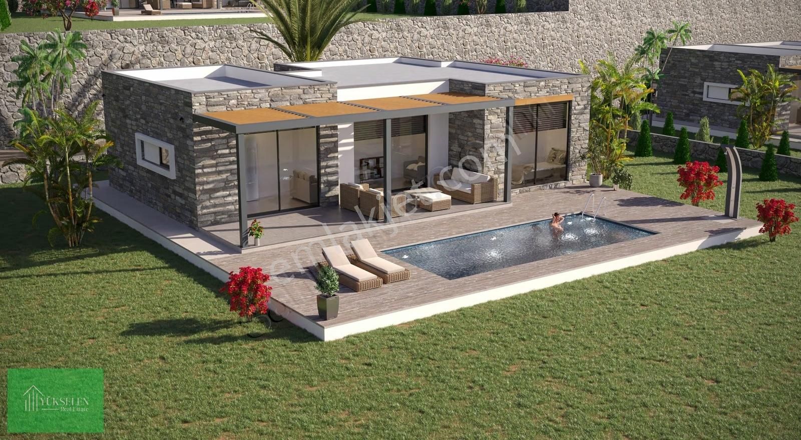 Bodrum Gümüşlük Projeden Satılık 3+1 Tek Katlı Taş Villalar