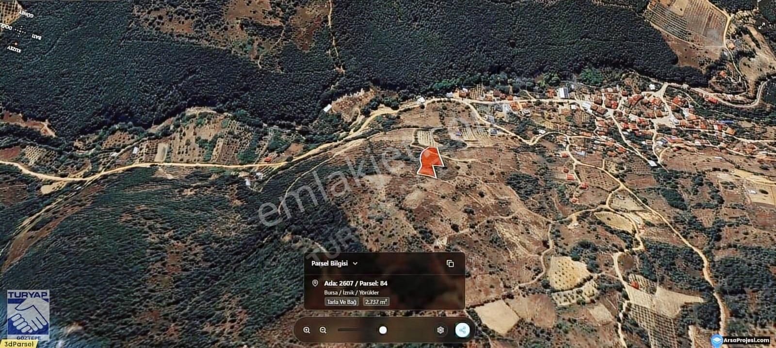 Turyap Tan İznikte Yatırımlık 2730 M2 Tarla - Bağ - Görsel 7