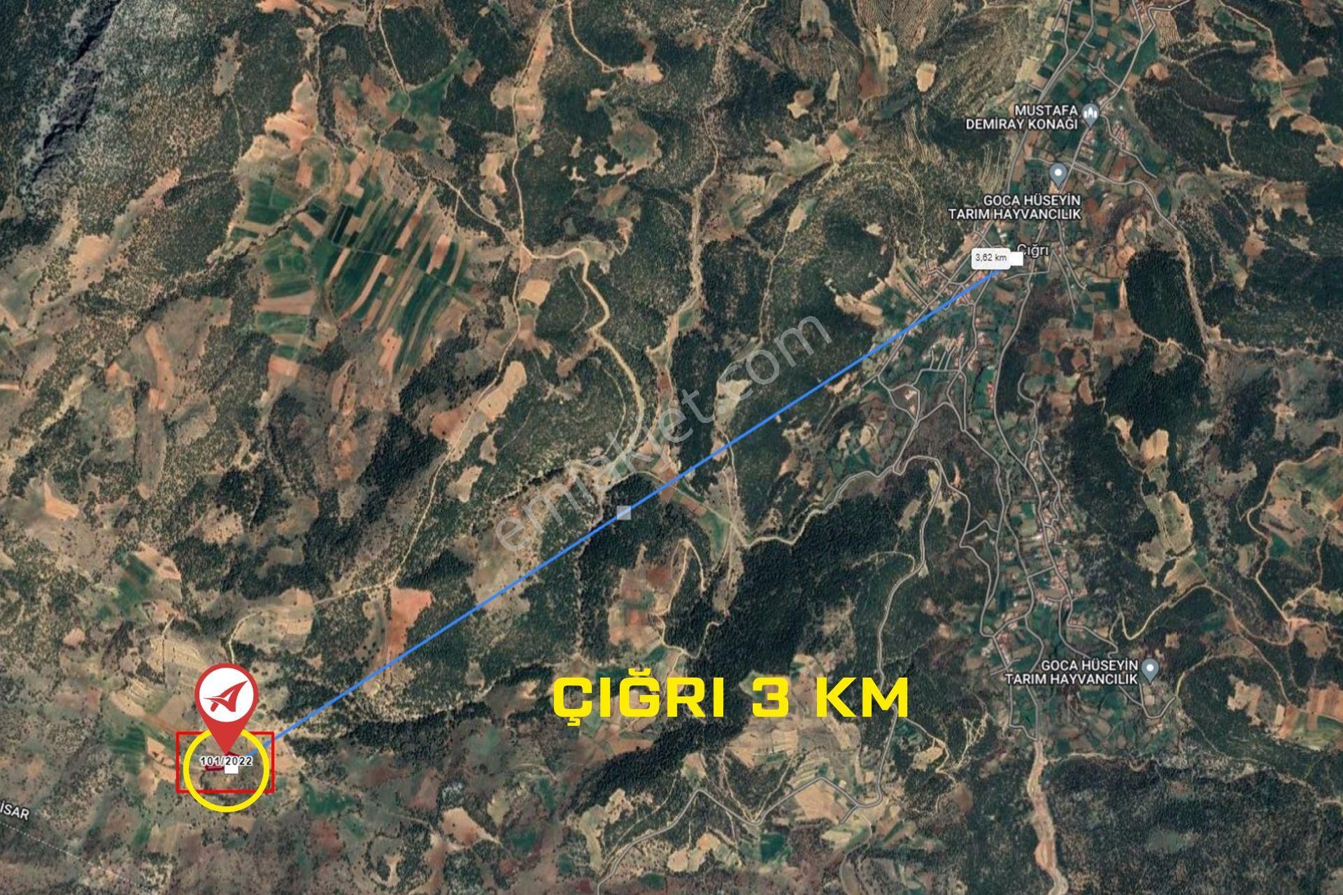 Afyonkarahisar-başmakçı-çığrı-satılık 3383m2-tarla - Görsel 14