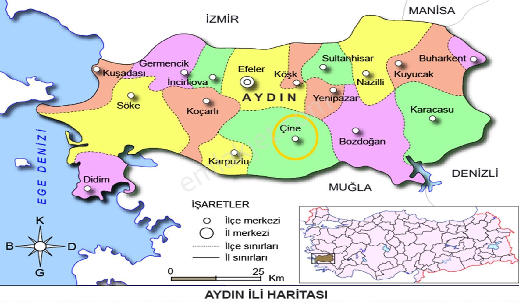 Aydın Çine Bağlarbaşı Satılık 565m2 Tarla - Görsel 17