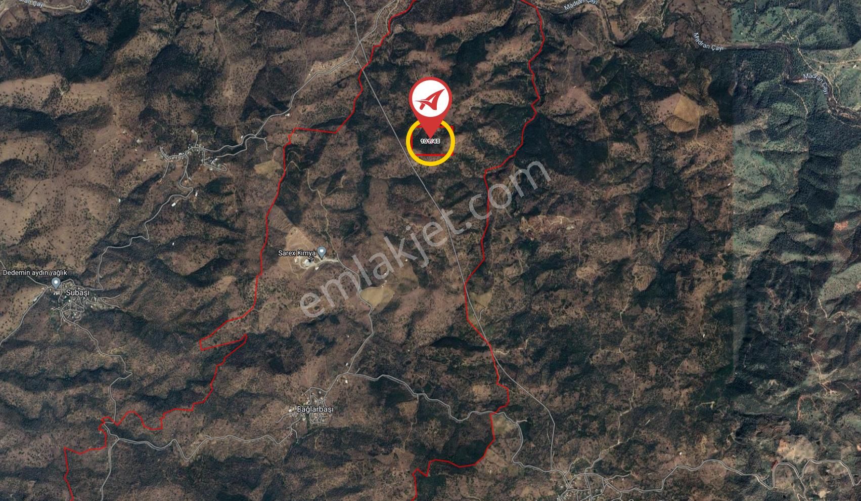 Aydın Çine Bağlarbaşı Satılık 565m2 Tarla - Görsel 11