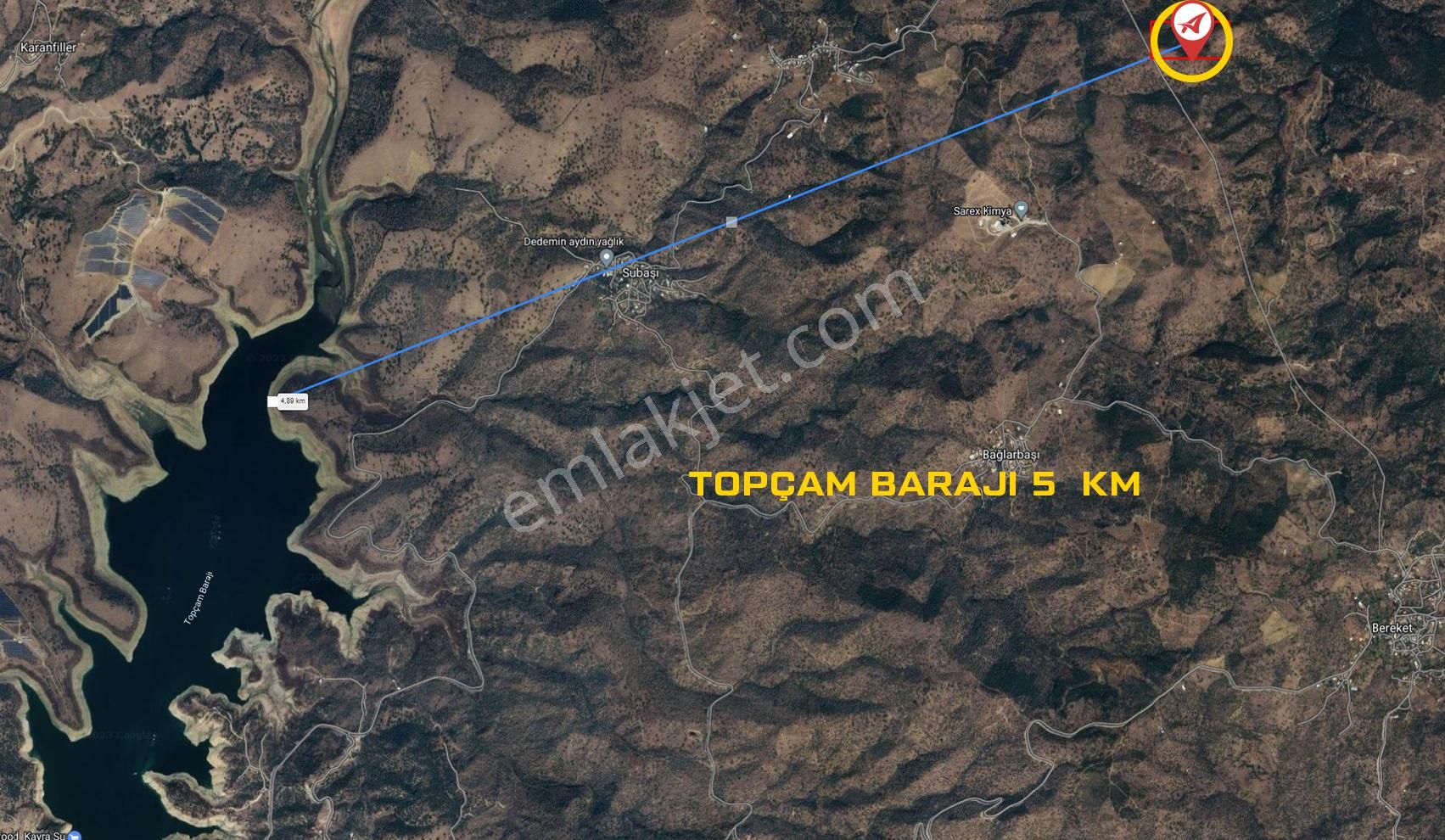 Aydın Çine Bağlarbaşı Satılık 565m2 Tarla - Görsel 14
