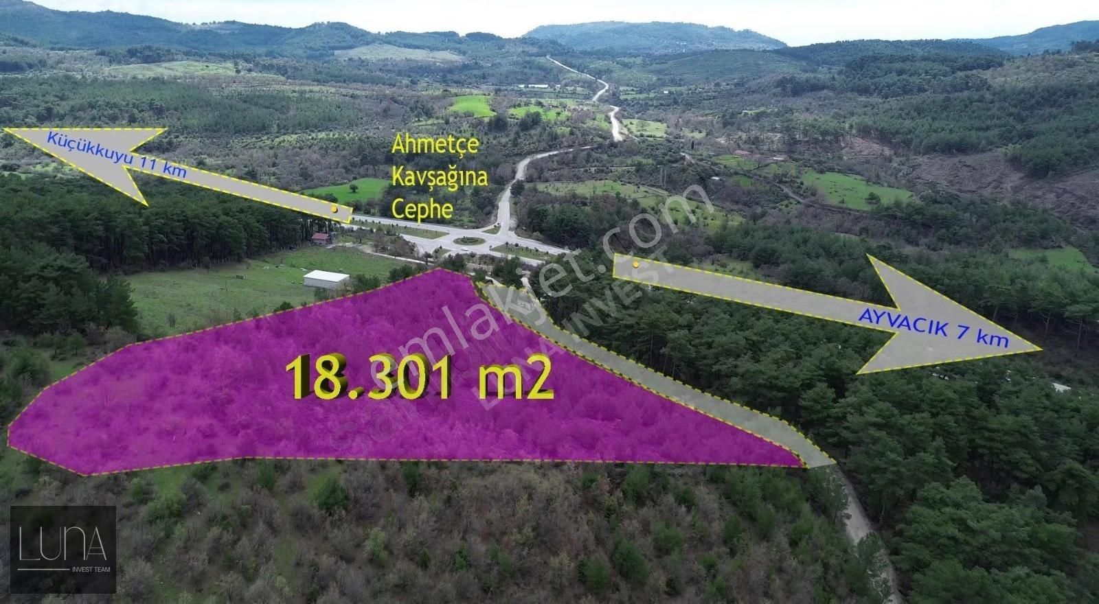 Çanakkale-izmir Otoyoluna Cephe Assos Ahmetçe'de Fırsat Tarla - Görsel 6