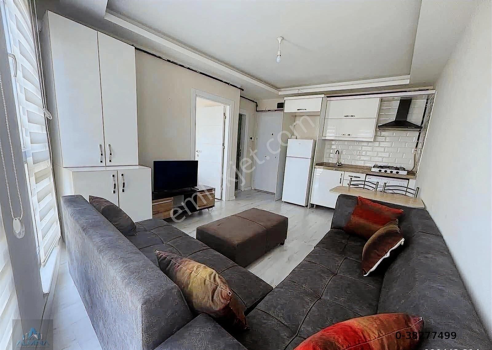 Almina'dan Site İçi Lüks Tasalımlı 1+1 Kiralık Arakat Daire - Görsel 17