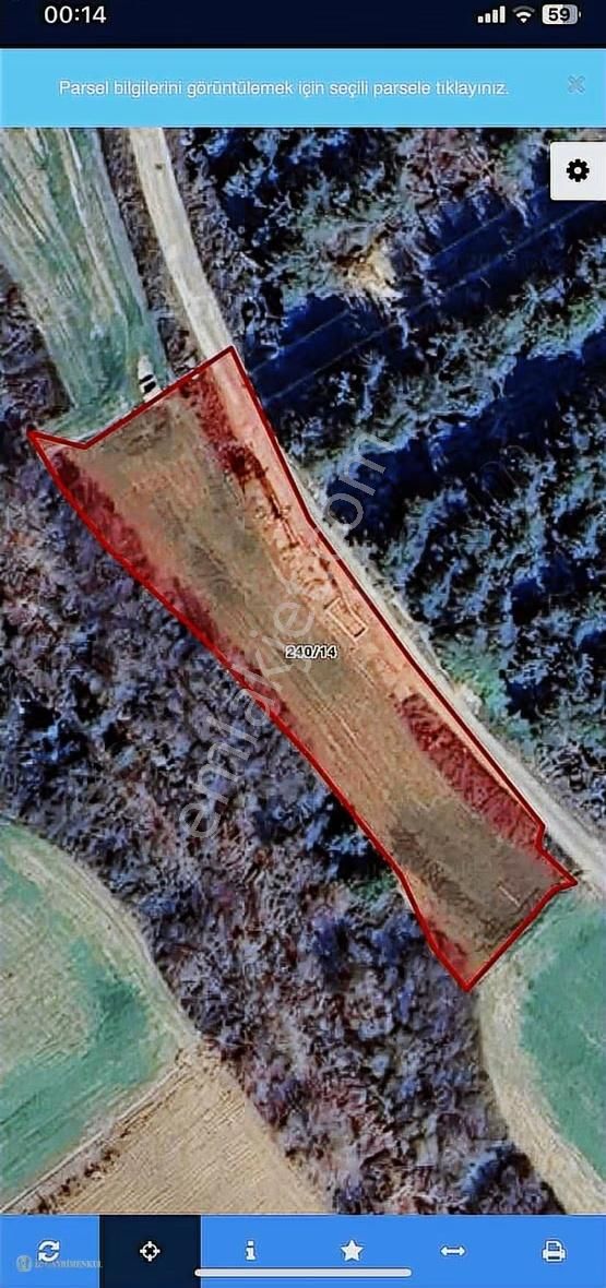 Eceabat Bigalı Köyünde Satılık Deniz Manzaralı Tarla - Görsel 3