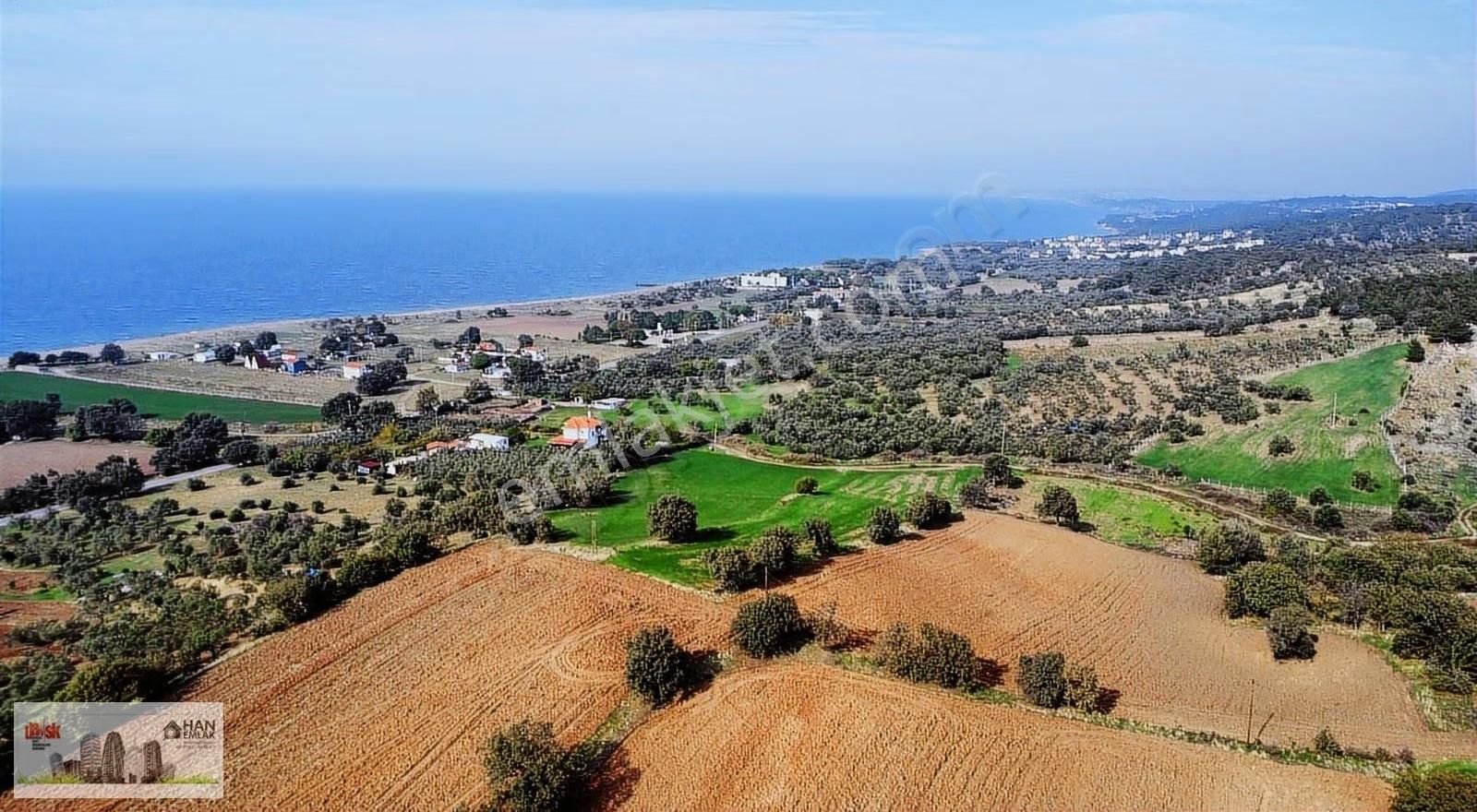 Ayvacık Kösedere Köyünde 18240 M2 Kapanmaz Deniz Manzaralı Tarla - Görsel 14